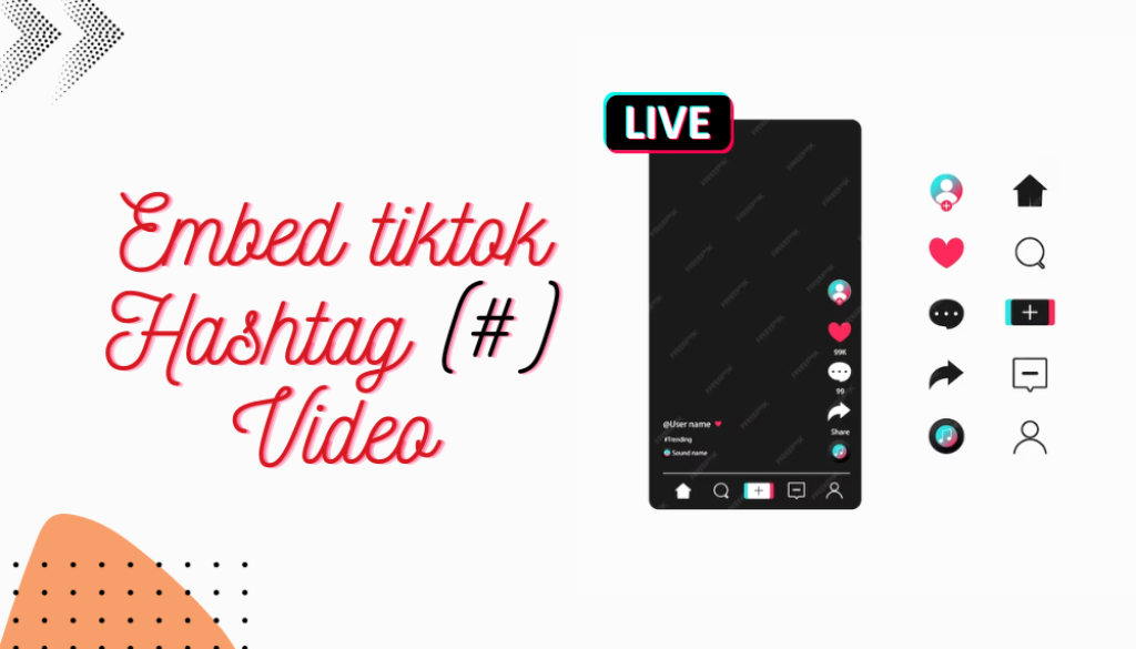 Embed Tiktok hashtag Video