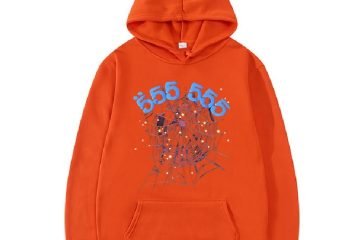 Sp5der-555555-Number-Hoodie-Men-Orange